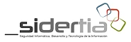 Old logotype: _sidertia with overlapping coloured squares